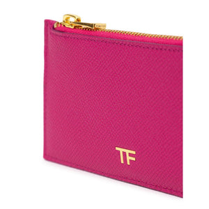 Fuchsia Leather Cardholder
