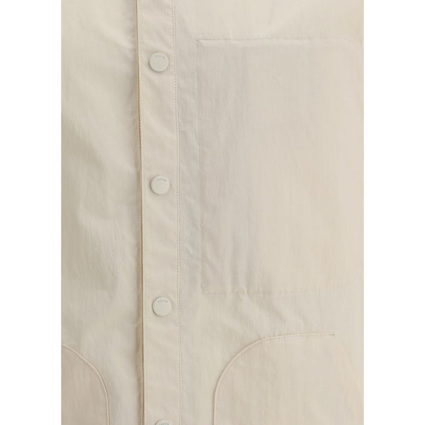 Beige Polyester Jackets And Coat