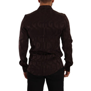 Bordeaux Silk Dress Shirt