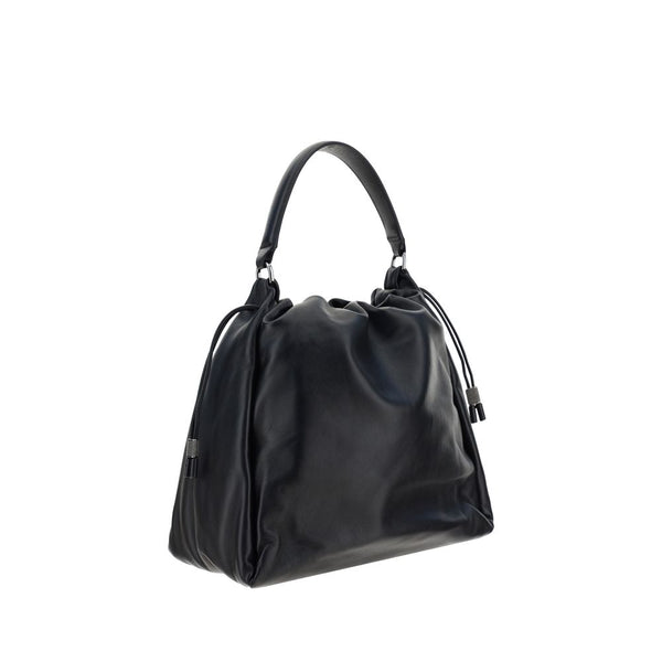 Black Calf Leather Bos Taurus Shoulder Bag