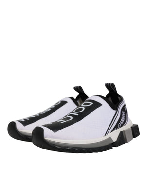 White Black Slip On Sorrento Sneakers Shoes