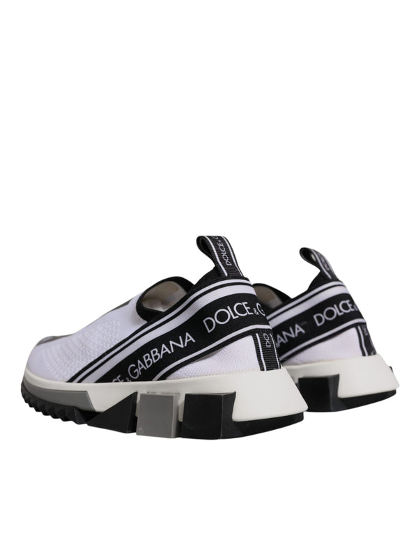 White Black Slip On Sorrento Sneakers Shoes