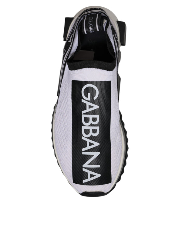 White Black Slip On Sorrento Sneakers Shoes