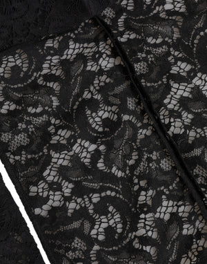 Black Floral Lace Whole Head Wrap Hat