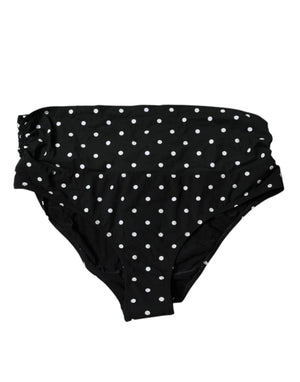 Black Polka Dot Swimsuit Bikini Bottom Swimwear
