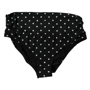 Black Polka Dot Swimsuit Bikini Bottom Swimwear
