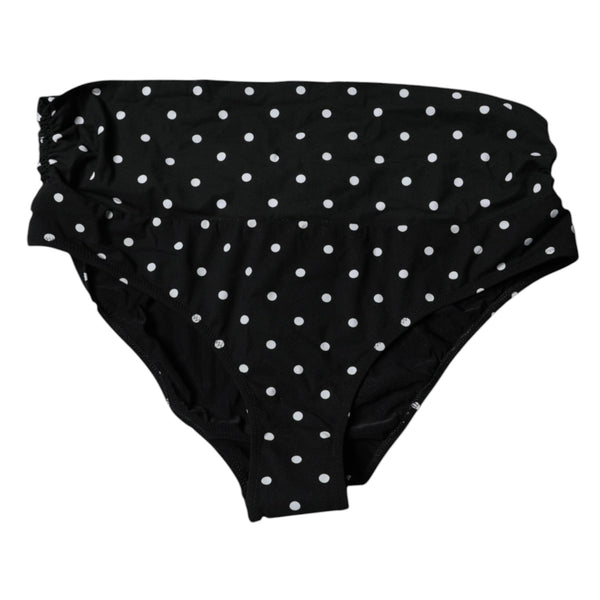 Black Polka Dot Swimsuit Bikini Bottom Swimwear