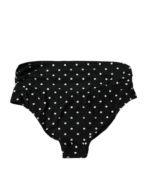 Black Polka Dot Swimsuit Bikini Bottom Swimwear