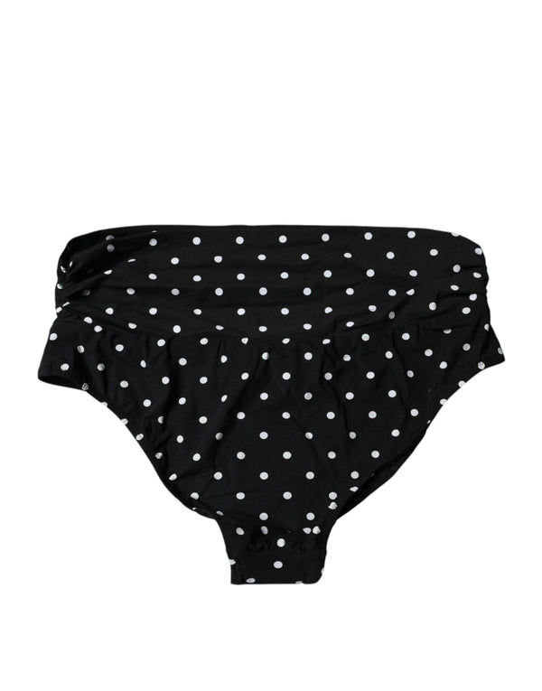 Black Polka Dot Swimsuit Bikini Bottom Swimwear