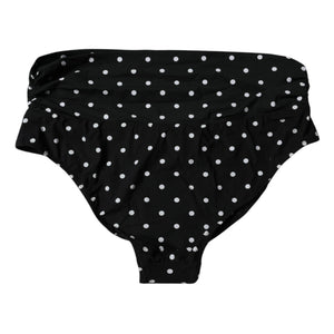 Black Polka Dot Swimsuit Bikini Bottom Swimwear