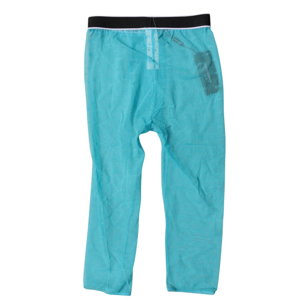 Light Blue DG Logo Nylon Cropped Tights Underwear