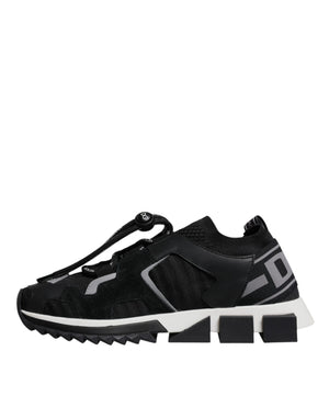 Black Mesh Sorrento Trekking Sneakers Shoes
