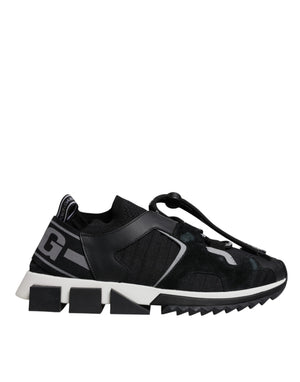 Black Mesh Sorrento Trekking Sneakers Shoes