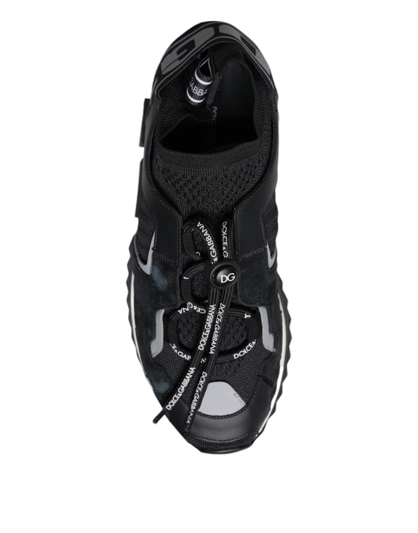 Black Mesh Sorrento Trekking Sneakers Shoes