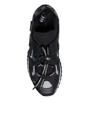 Black Mesh Sorrento Trekking Sneakers Shoes