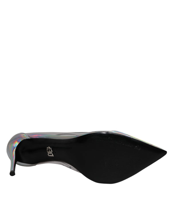 Multicolor Iridescent Pointed Toe Pumps Shoes