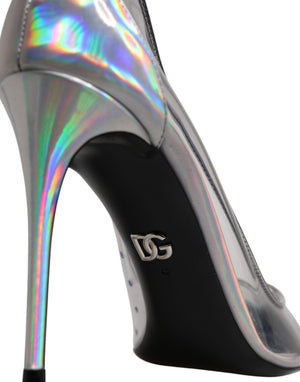 Multicolor Iridescent Pointed Toe Pumps Shoes