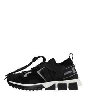 Black Mesh Sorrento Trekking Sneakers Shoes