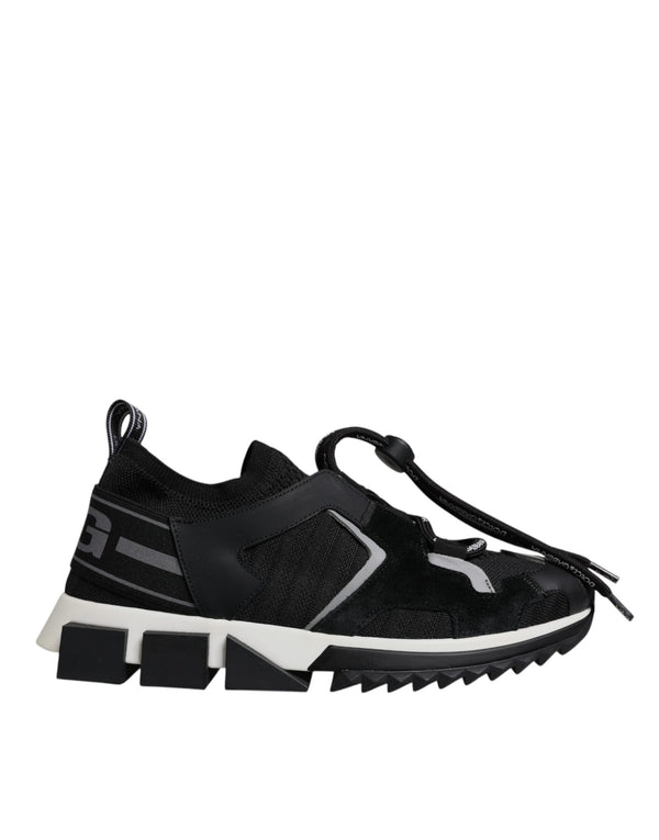 Black Mesh Sorrento Trekking Sneakers Shoes