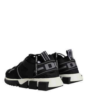 Black Mesh Sorrento Trekking Sneakers Shoes