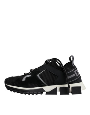 Black Mesh Sorrento Trekking Sneakers Shoes