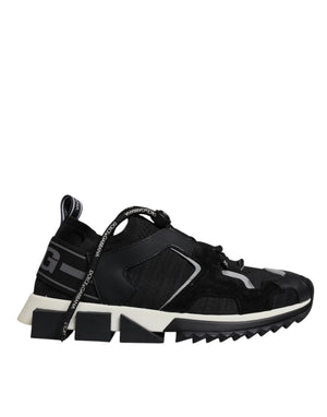 Black Mesh Sorrento Trekking Sneakers Shoes