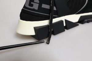 Black Mesh Sorrento Trekking Sneakers Shoes