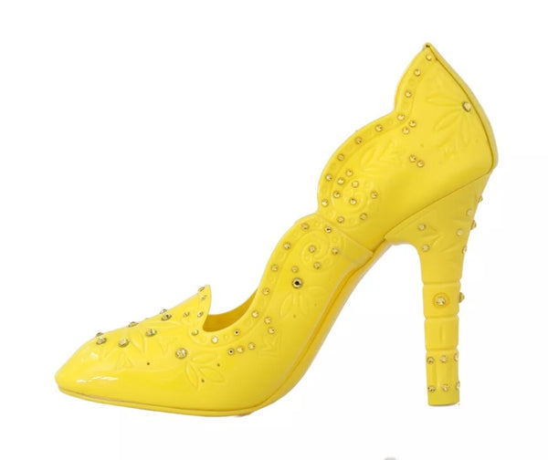 Yellow Crystal Heels CINDERELLA Shoes