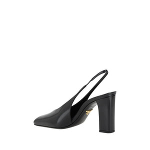 Black Calf Leather Pumps