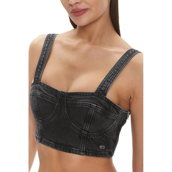 Black Recycled Cotton Top