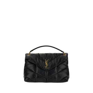 Black Lamb Leather Shoulder Bag