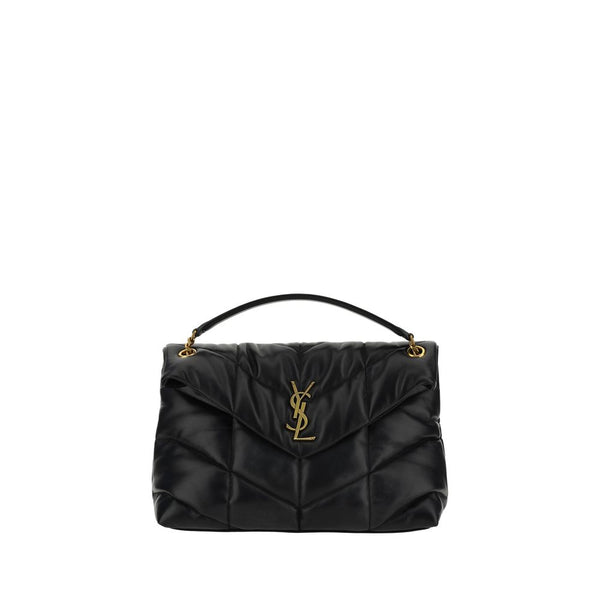 Black Lamb Leather Shoulder Bag