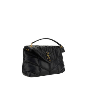 Black Lamb Leather Shoulder Bag