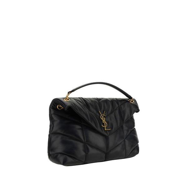 Black Lamb Leather Shoulder Bag