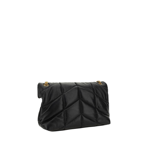 Black Lamb Leather Shoulder Bag