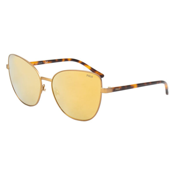 Brown Metal Sunglasses