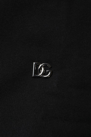 Black Cotton Crew Neck Sweatshirt Sweater