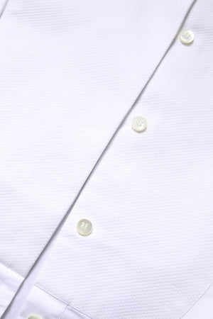 White Cotton Dress Collared Dress Shirt Top