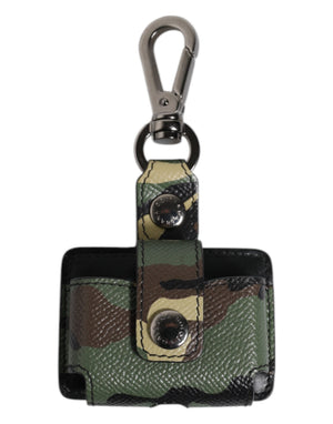 Multicolor Camouflage Leather Airpods Case