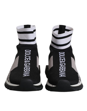 Black Gray Sorrento Socks Women Sneakers Shoes