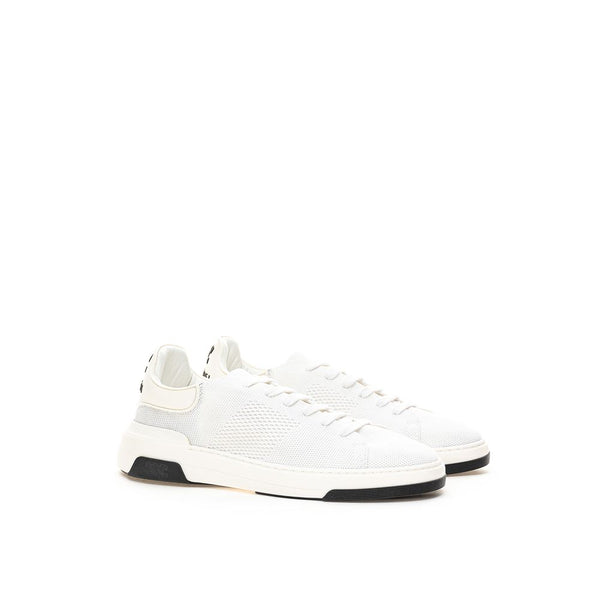 White Leather Athletic Sneakers