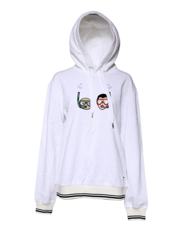 White #DGFamily Hooded Sweatshirt Sweater