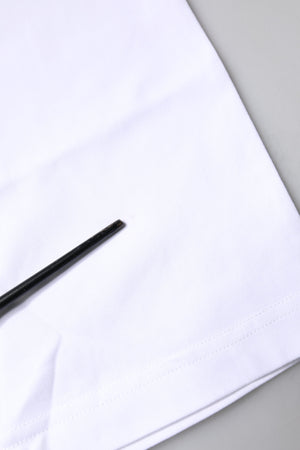 White Bellissima Cotton Crew Neck T-shirt