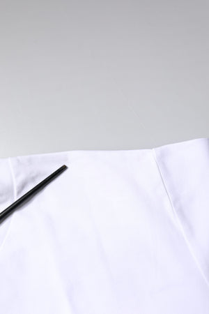 White Bellissima Cotton Crew Neck T-shirt