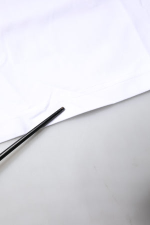 White Bellissima Cotton Crew Neck T-shirt