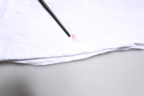 White Cotton Silk Blend Ascot Collar T-shirt