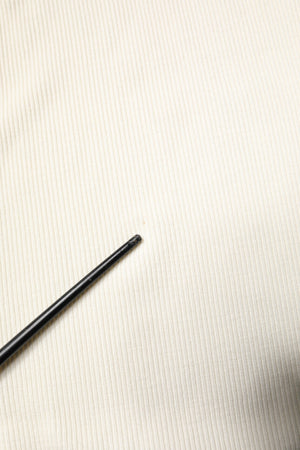 Cream Long Sleeves Turtleneck Slim Sweater