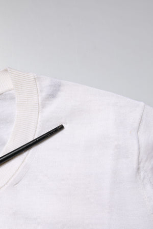 Cream Cashmere Knit Cropped Cardigan Sweater