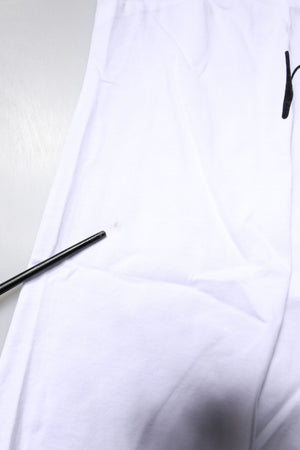 White Printed Round Neck Top Cotton T-shirt