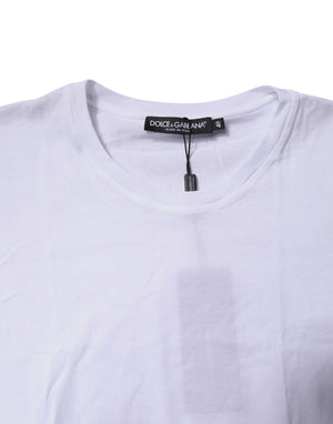 White Cotton Sleeveless Round Neck Tank Top